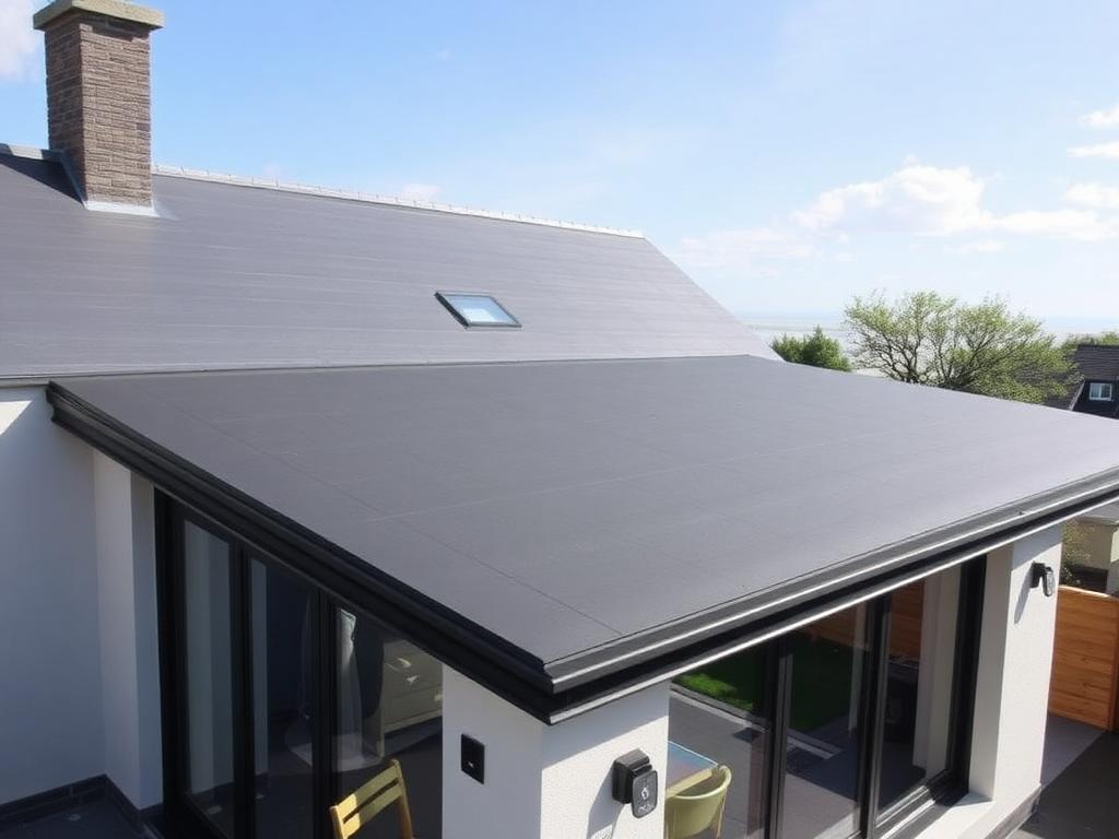 Flat roofing installation in Dublin