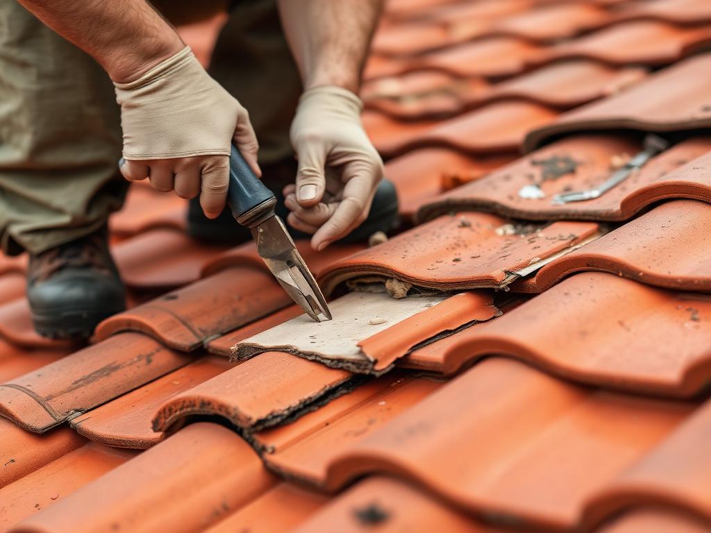 Roof repairs to damaged tiles in Dublin